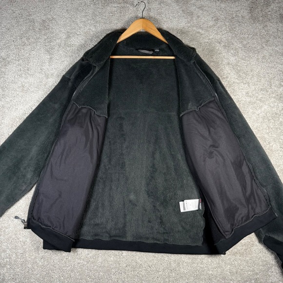 Mountain Hardwear Men's XXL Fleece Jacket Full Zip Dark Gray Polartec Outdoor - Picture 10 of 10